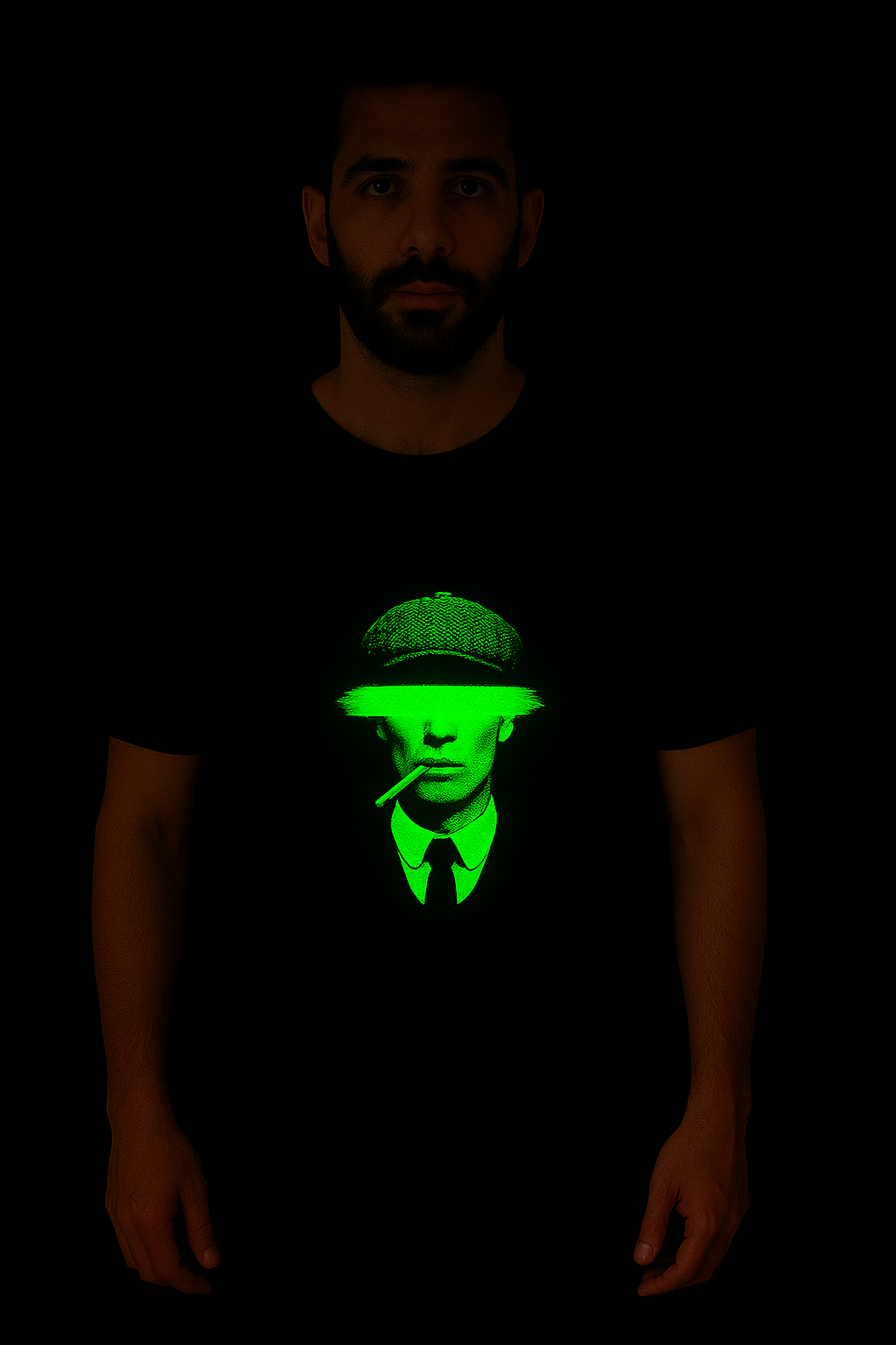 AnimeVerseStore Thomas Shelby Graphic Tee Black Cotton