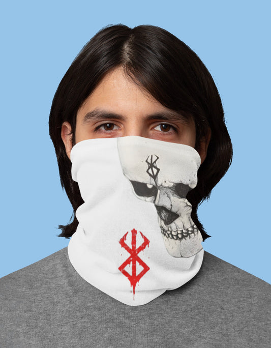 Berserk anime bandana featuring a skull design, perfect for fans of the series