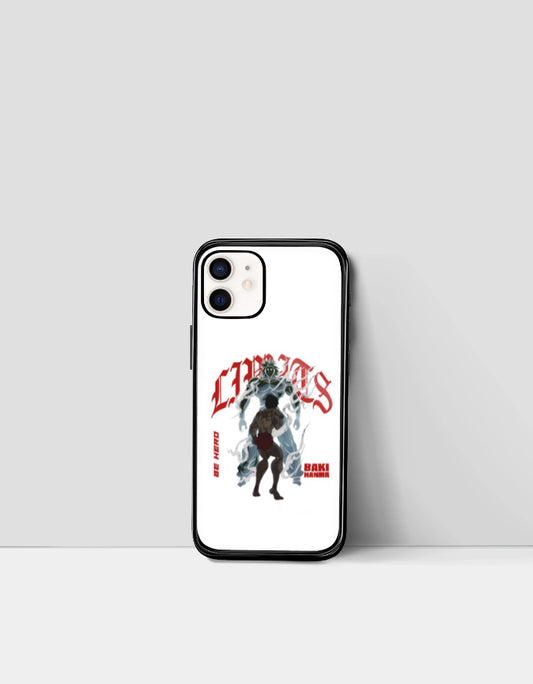 CHAOS X BAKI anime case featuring characters from Baki with bold graphic design on white background