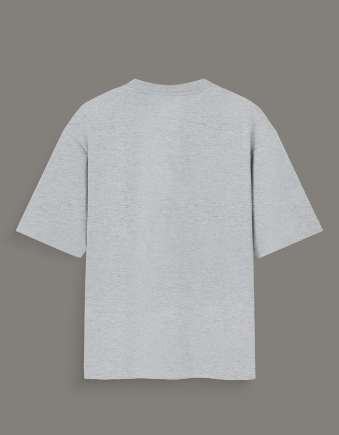 Back view of plain gray Dragon Ball Z artist tee from AnimeVerseStore with short sleeves