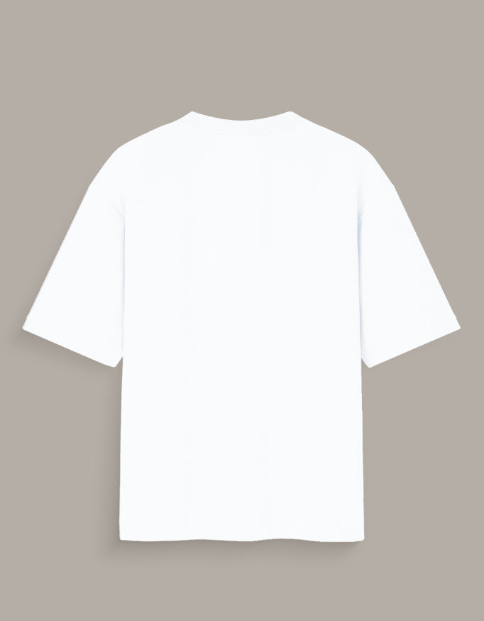 White blank t-shirt displayed from the back perfect for an ego manga art graphic tee design