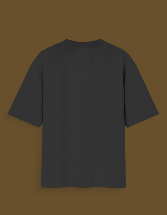 Black blank t-shirt displayed from the back without any designs or logos Eren Yeager Founder Titan t-shirt