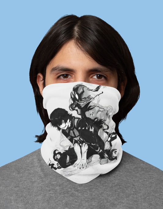 Rouge Shinobi Bachira bandana featuring a dynamic character design for anime fans