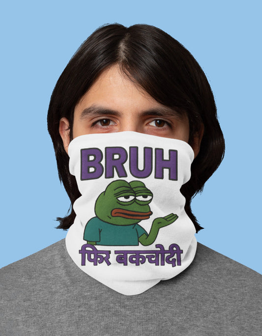 Rouge Shinobi phir bkchdi bandana featuring a meme design for stylish face protection