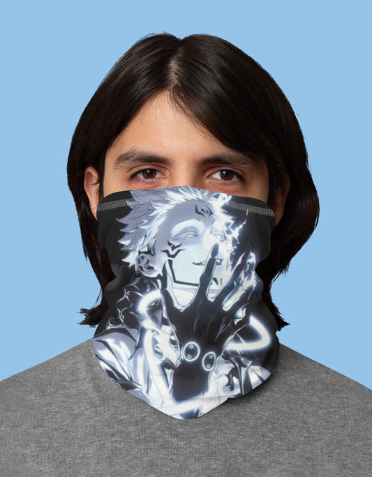 Sukuna bandana anime merch featuring a dynamic design of Sukuna with detailed artwork