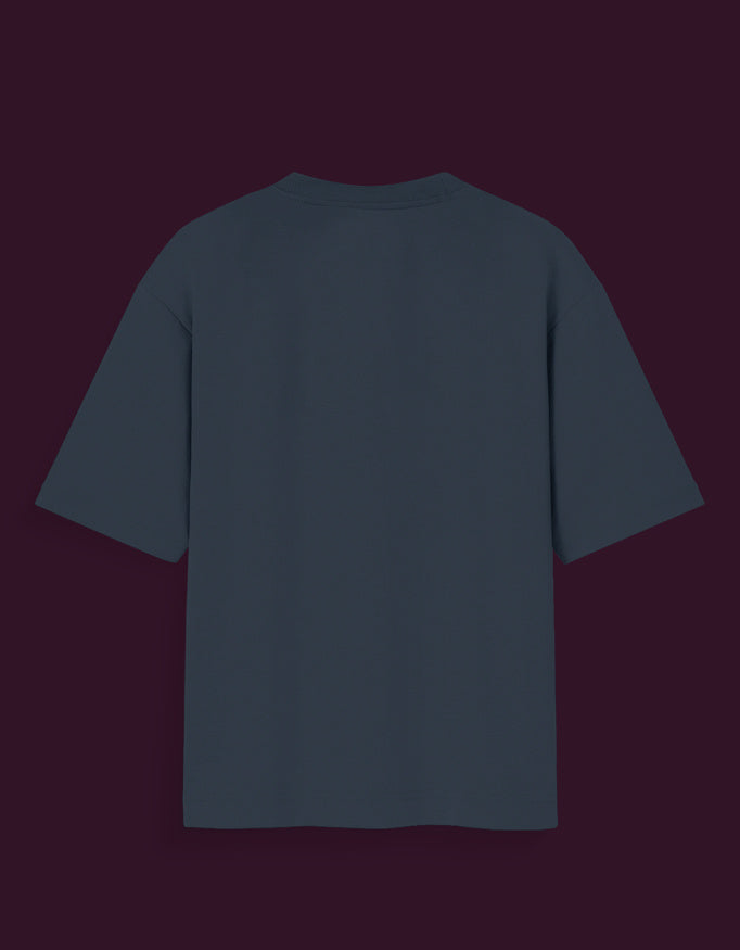 Back view of sukuna glow in the dark t-shirt in dark color with short sleeves from AnimeVerseStore