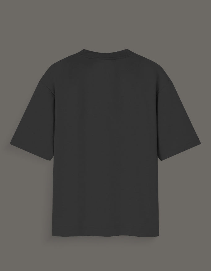 Black plain back view of aart x Bachira Meguru graphic shirt with short sleeves from AnimeVerseStore