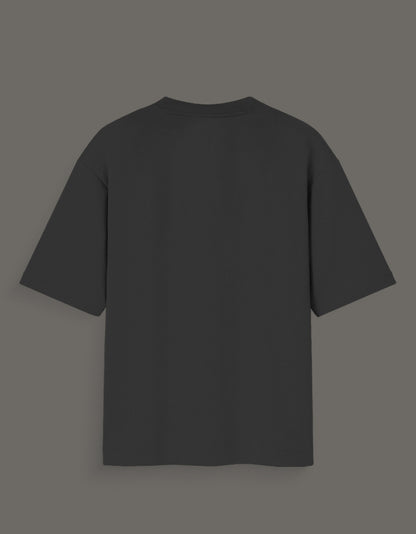 Black plain back view of aart x Bachira Meguru graphic shirt with short sleeves from AnimeVerseStore