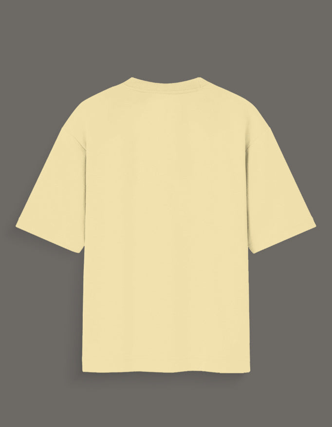 Back view of beige aart x Bachira Meguru graphic shirt from AnimeVerseStore with short sleeves