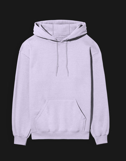 Light purple 420 anime hoodie with a front pocket and adjustable drawstrings