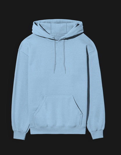 Light blue 420 anime hoodie featuring a comfortable fit with a spacious front pocket