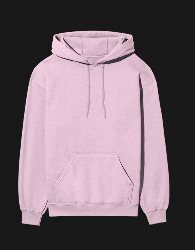 Light pink 420 anime hoodie with a comfortable fit and front pouch pocket