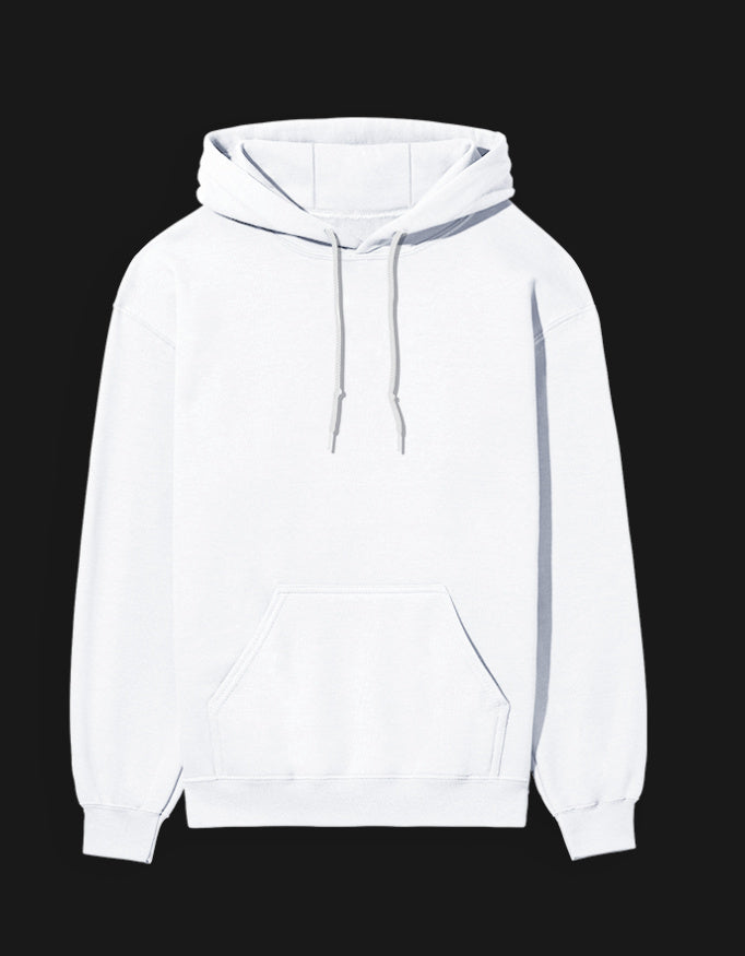 White 420 anime hoodie with a cozy fit and front pocket, perfect for casual wear and anime fans