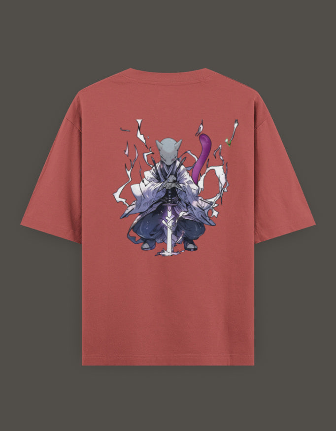 Anime crossover t-shirt for Gen Z featuring a stylish anime character design on the back