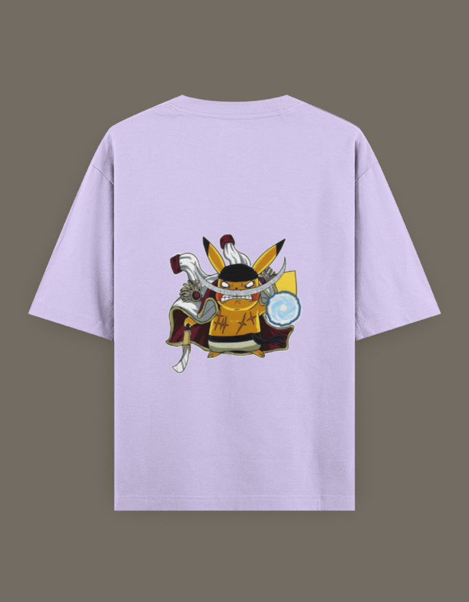 Pikachu x Whitebeard anime t-shirt in lavender featuring a unique graphic design
