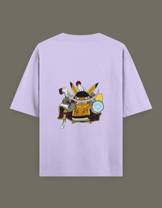 Pikachu x Whitebeard anime t-shirt in lavender featuring a unique graphic design