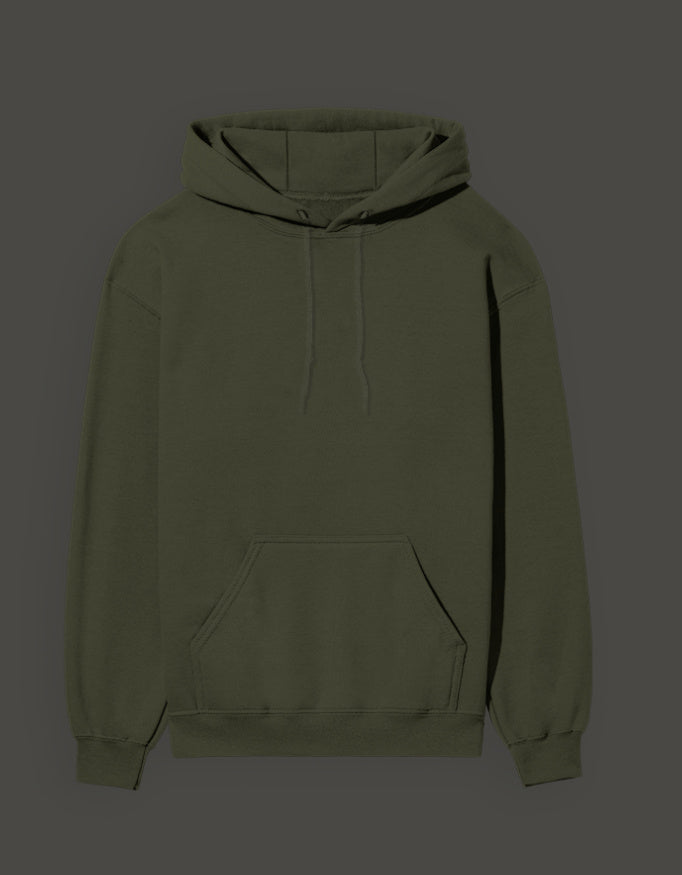 Olive Green Ultra Instinct Anime Hoodie with Front Pocket and Adjustable Hood