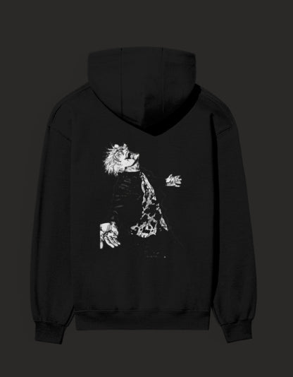 Black Awakened Gojo Hoodie featuring an eye-catching graphic design on the back