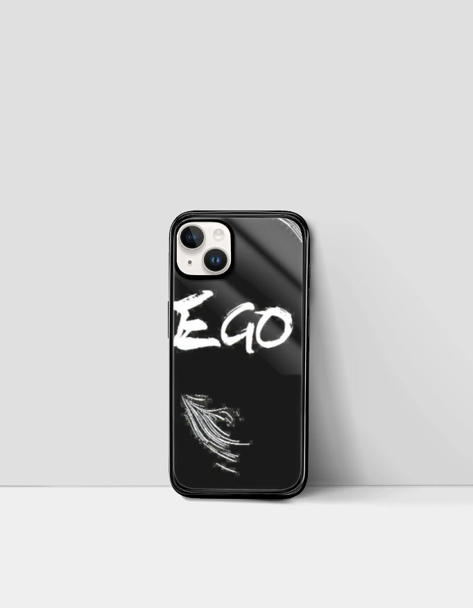 Blue lock inspired iPhone cover with black design and white text displayed on a white surface