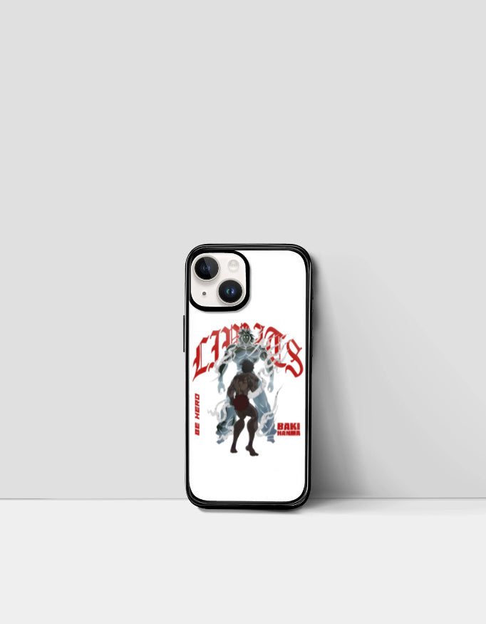 CHAOS X BAKI anime case featuring bold character design and red lettering on white background