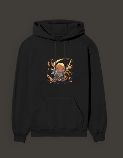 Charmander flame hashira hoodie featuring a vibrant graphic of Charmander surrounded by flames