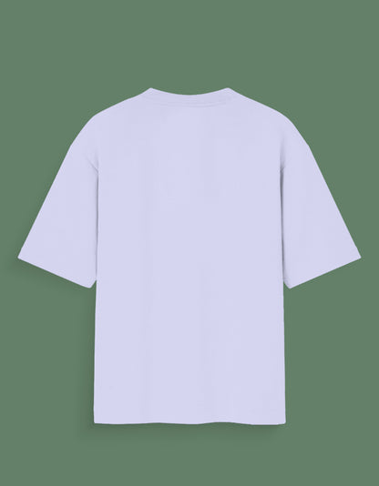 Back view of plain white Custom Glow in dark T-shirt with short sleeves and round neck