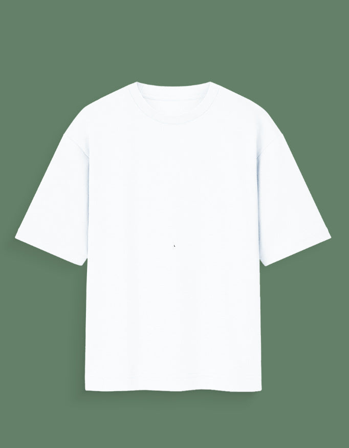 White Custom Glow in dark T-shirt with short sleeves on green background from AnimeVerseStore
