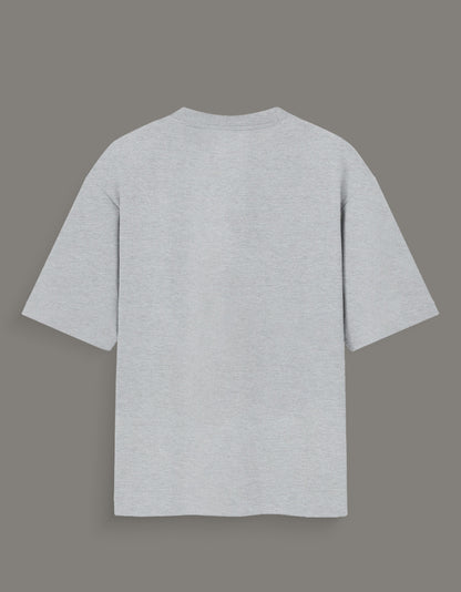 Back view of plain gray Dragon Ball Z artist tee from AnimeVerseStore with short sleeves