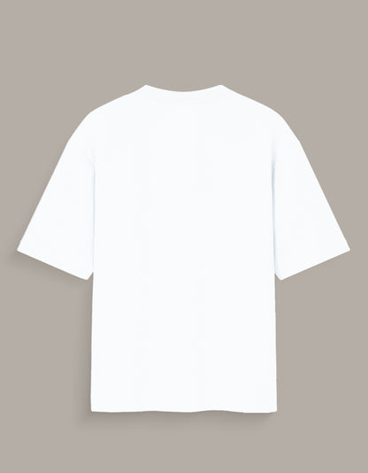 White blank t-shirt displayed from the back perfect for an ego manga art graphic tee design