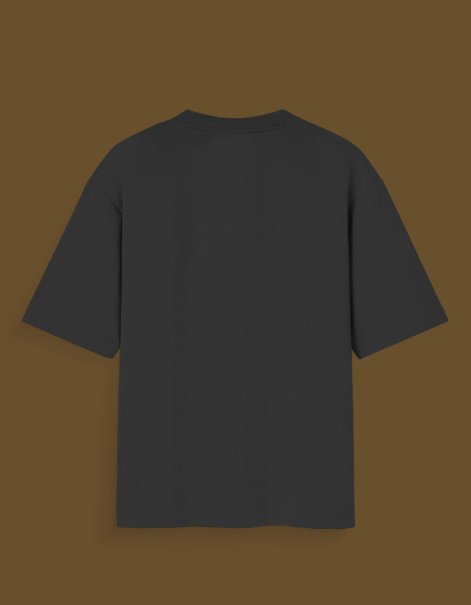 Black blank t-shirt displayed from the back without any designs or logos Eren Yeager Founder Titan t-shirt