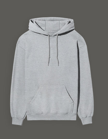 Light gray Gear 5 anime hoodie with a front pocket and drawstring hood for casual wear
