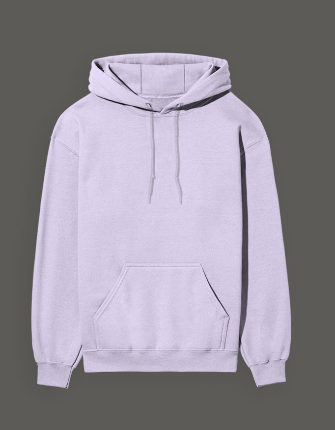 Light purple Gear 5 anime hoodie with front pocket and adjustable drawstring hood