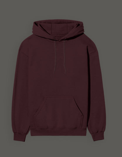 Gear 5 anime hoodie in dark maroon with front pocket and adjustable drawstring hood