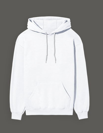 White hoodie featuring a comfortable design, perfect for fans of Gear 5 anime hoodie