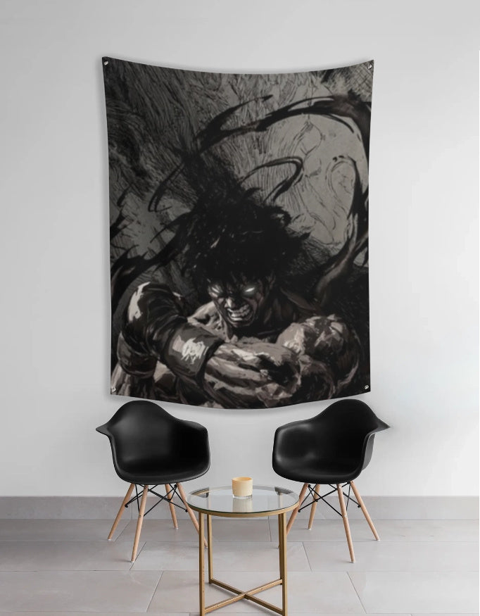 Hajime no Ippo Tapestry featuring a bold design, perfect for anime fans and room decoration