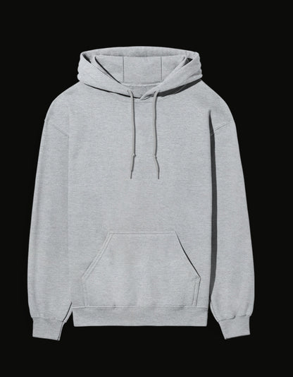 Grey Itachi hoodie with a classic design and front pocket for anime fans