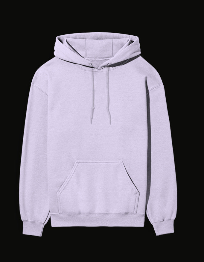 Light purple Itachi hoodie with a spacious front pocket and adjustable drawstring hood