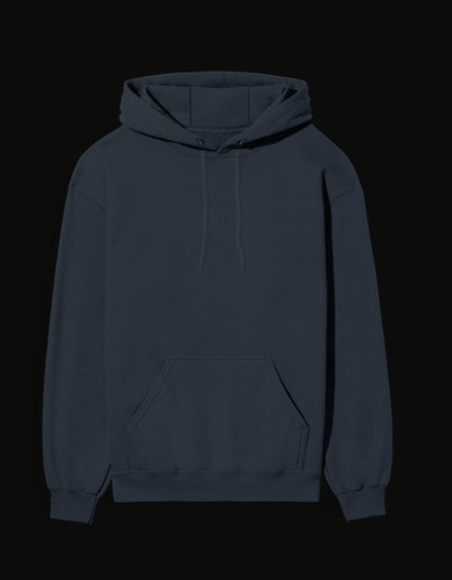 Dark blue Itachi hoodie from AnimeVerseStore featuring a classic design and front pocket