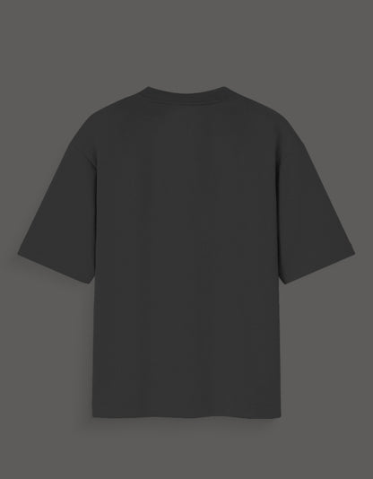Black plain t-shirt back view for casual wear included in Itachi Uchiha streetwear collection