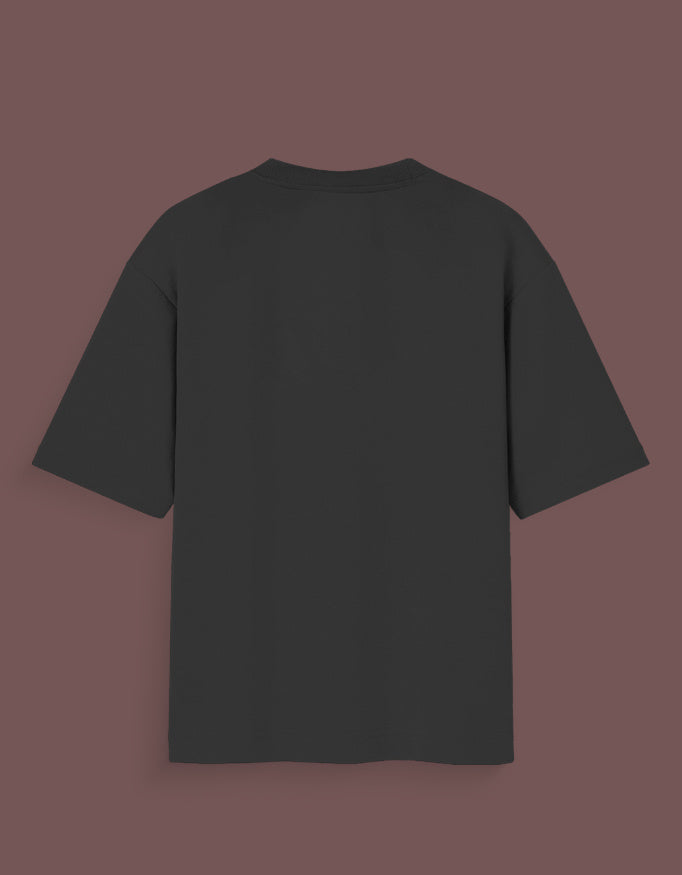 Black joker inspired graphic tee plain backside view from AnimeVerseStore