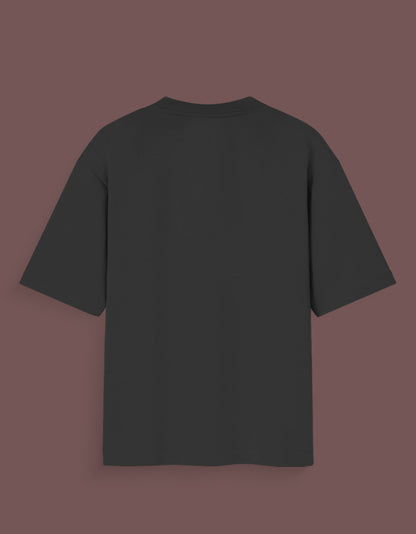 Black joker inspired graphic tee plain backside view from AnimeVerseStore