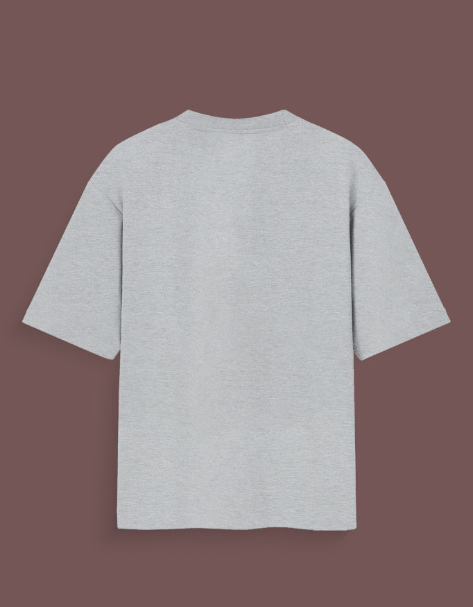 Gray plain back view joker inspired graphic tee from AnimeVerseStore