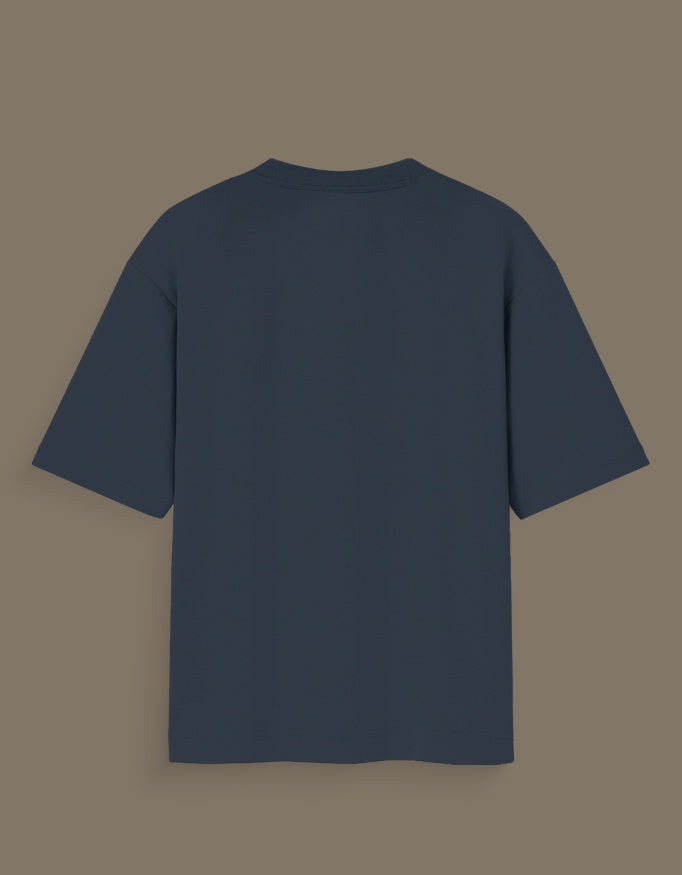 Back view of plain dark blue Kakashi Hatake glow t-shirt from AnimeVerseStore
