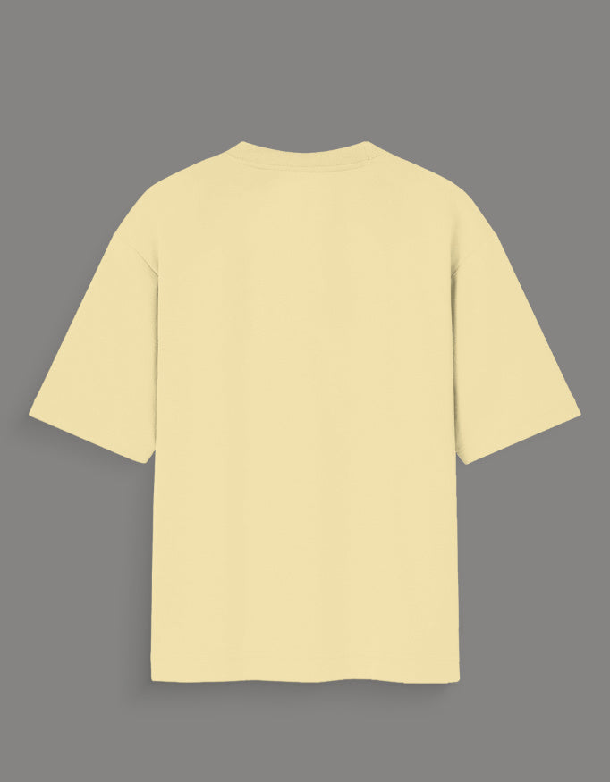 Back view of plain beige limited edition joker t-shirt India from AnimeVerseStore with short sleeves
