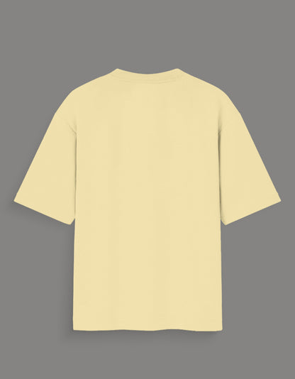 Back view of plain beige limited edition joker t-shirt India from AnimeVerseStore with short sleeves