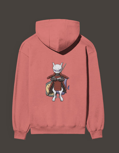 Madara Mewtwo anime hoodie featuring an intricate design on the back for anime enthusiasts