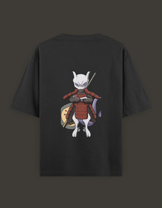 Mew2 x Madara anime t-shirt featuring Mew2 in a striking pose on the back design