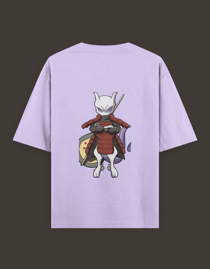 Mew2 x Madara anime t-shirt in lavender featuring detailed character graphic on the back