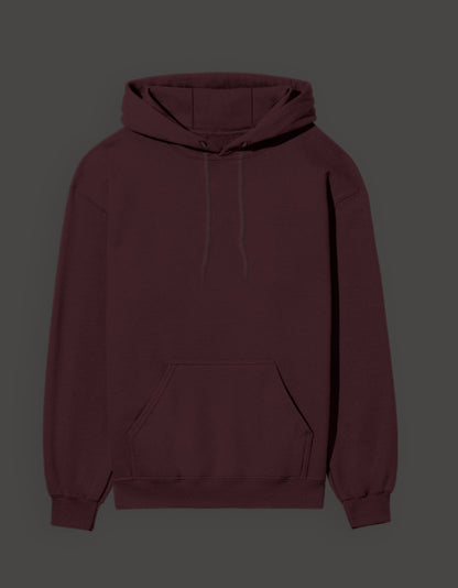 Maroon Monkey D Garp hoodie with a spacious front pocket and adjustable drawstring hood