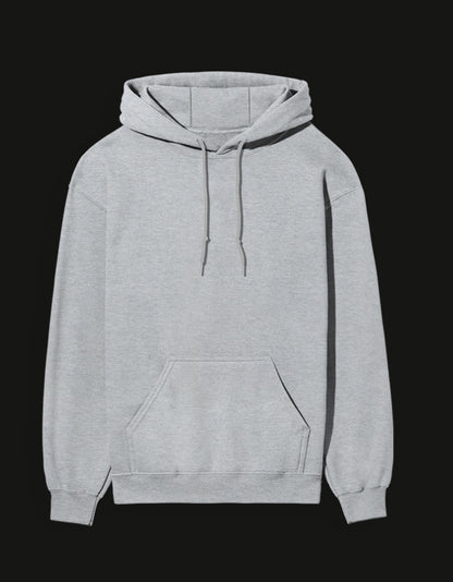 Gray hoodie featuring NAGI anime design with a classic kangaroo pocket and adjustable drawstrings
